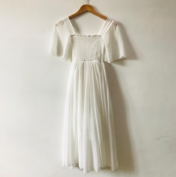 Sheer white dress